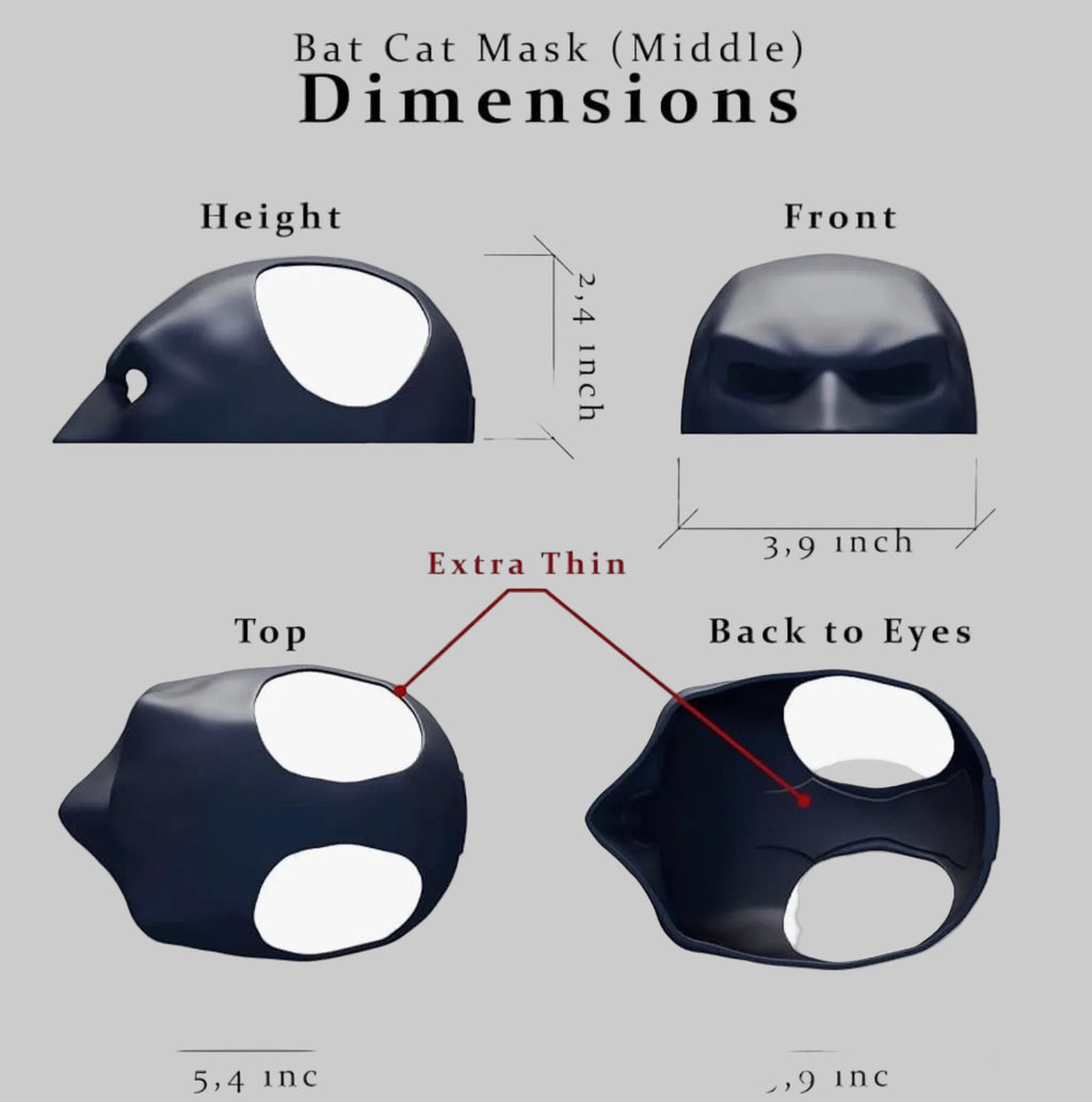 Batman Costume For Cats (Adjustable)