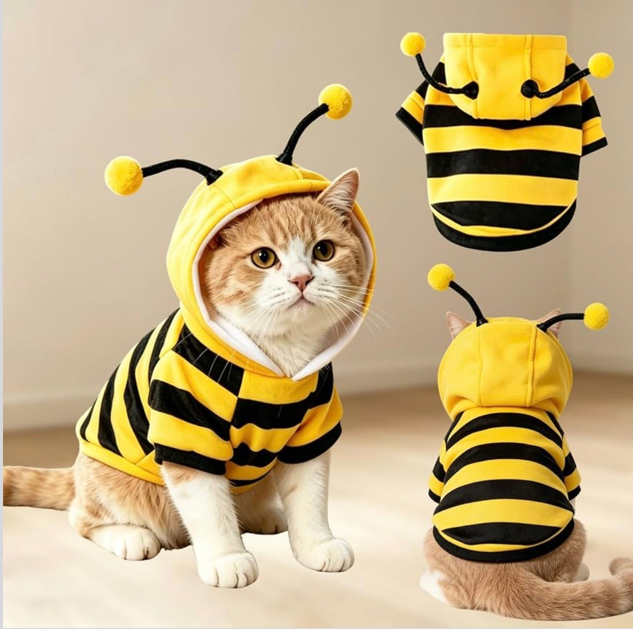 Bee Costume For Cats + Small Dogs
